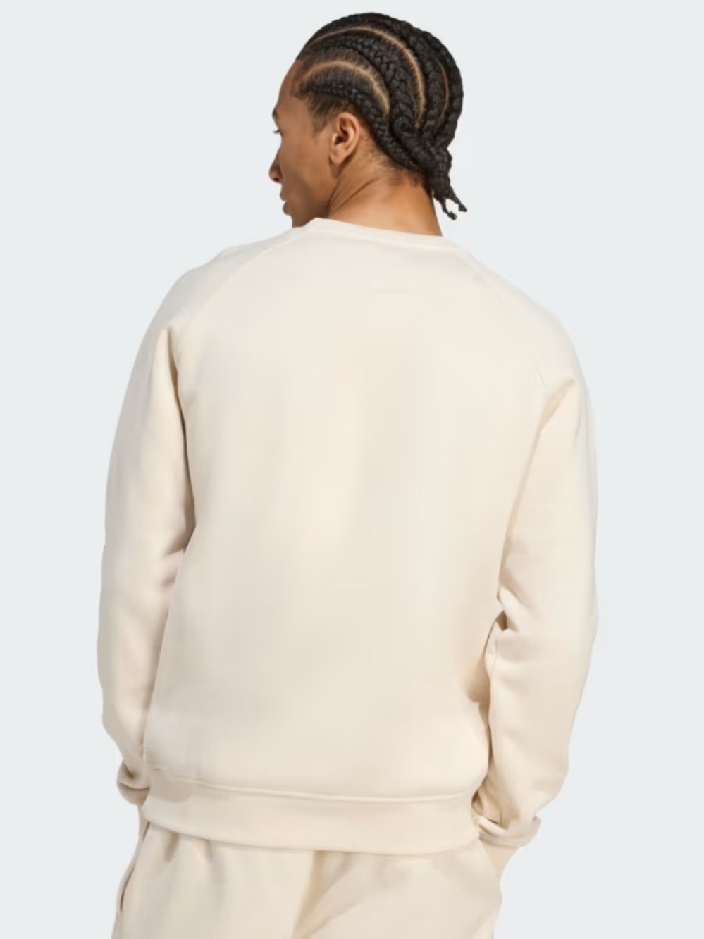 NWT Men’s M Adidas Off-White Trefoil Crew Sweatshirt - Picture 3 of 9